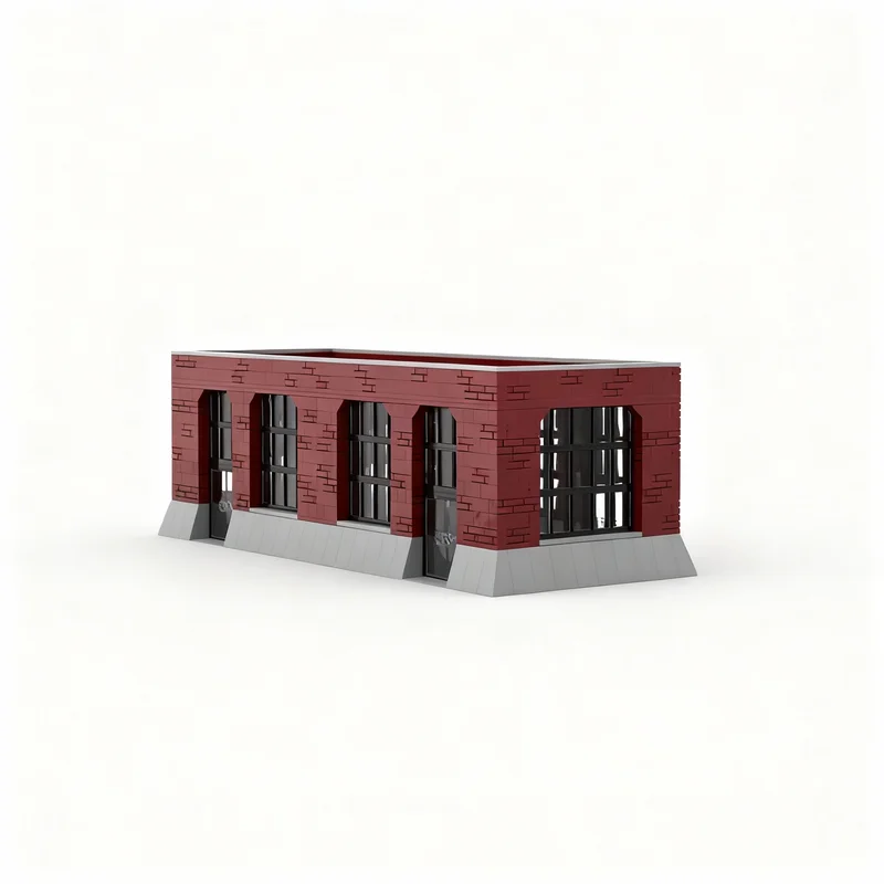 

1140pcs MOC Big Industrial Modular Streetscape Model Building Blocks Construction Toy Christmas Gifts DIY Creative Idea Assemble
