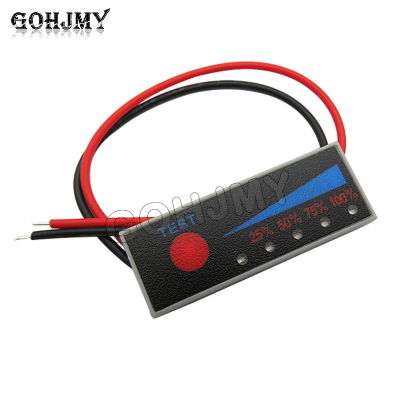 3.7V 2S/3S/4S lithium battery pack battery level display 12V1 car battery indicator light board anti reverse connection