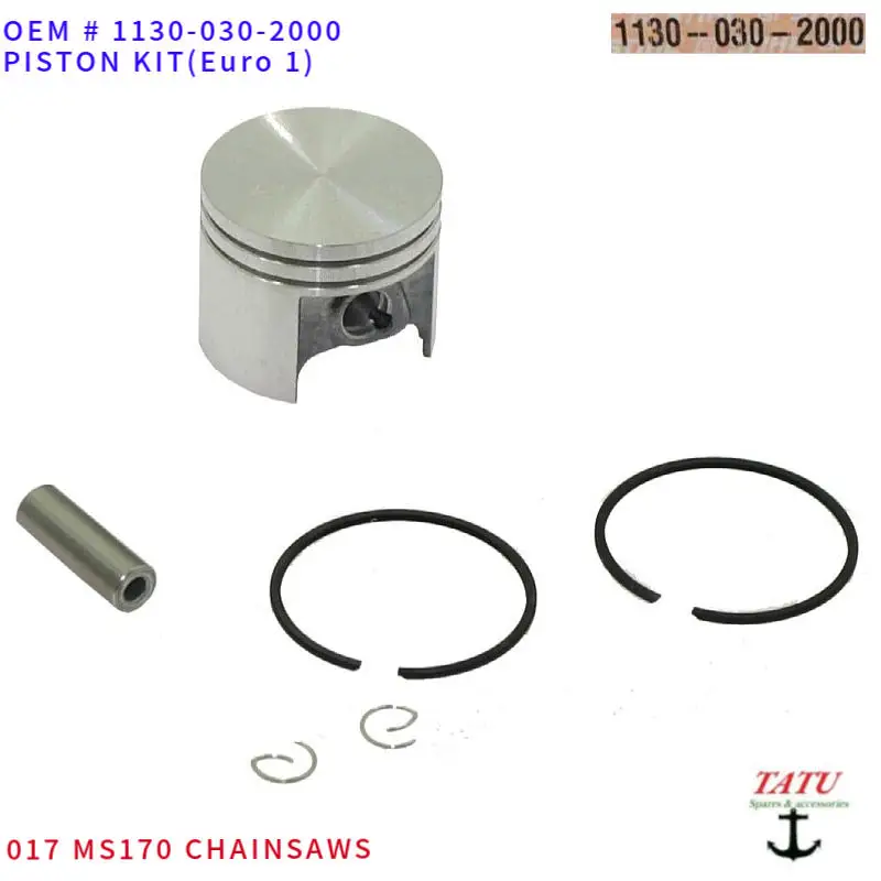 MS170 ORIGINAL PISTON KIT 37MM 1130-030-2014 FOR STHIL 017 CHAINSAWS CYLINDER ASSEMBLY GENUINE RINGS CLIPS PIN OEM 11300302000