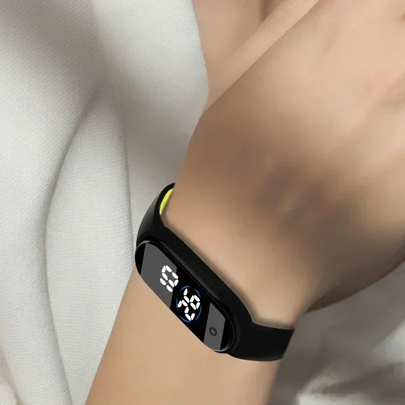 Montre numérique LED pour enfants, montre-bracelet de sport tendance pour enfants, étanche, bracelet en silicone ultra-léger, adolescents garçons et filles, unisexe