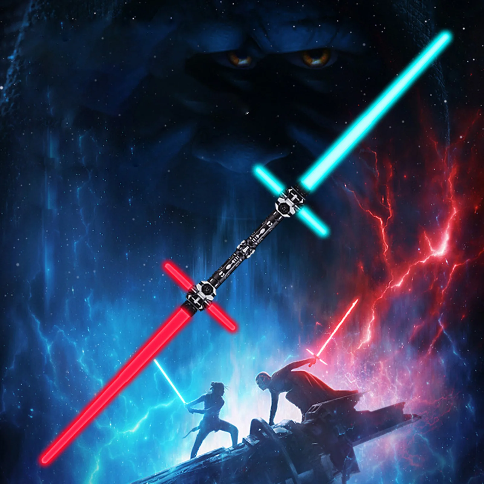 Miga Lightsaber lasery miecze miecz świetlny Kpop Lightstick Cosplay zabawki dźwięk i światło dla chłopców dziewcząt prezent walki Cosplay