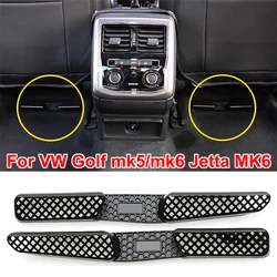 Cubierta de salida de aire acondicionado para asiento trasero de coche, cubierta de ventilación para VW Volkswagen GOLF MK6 MK5 Jetta MK6
