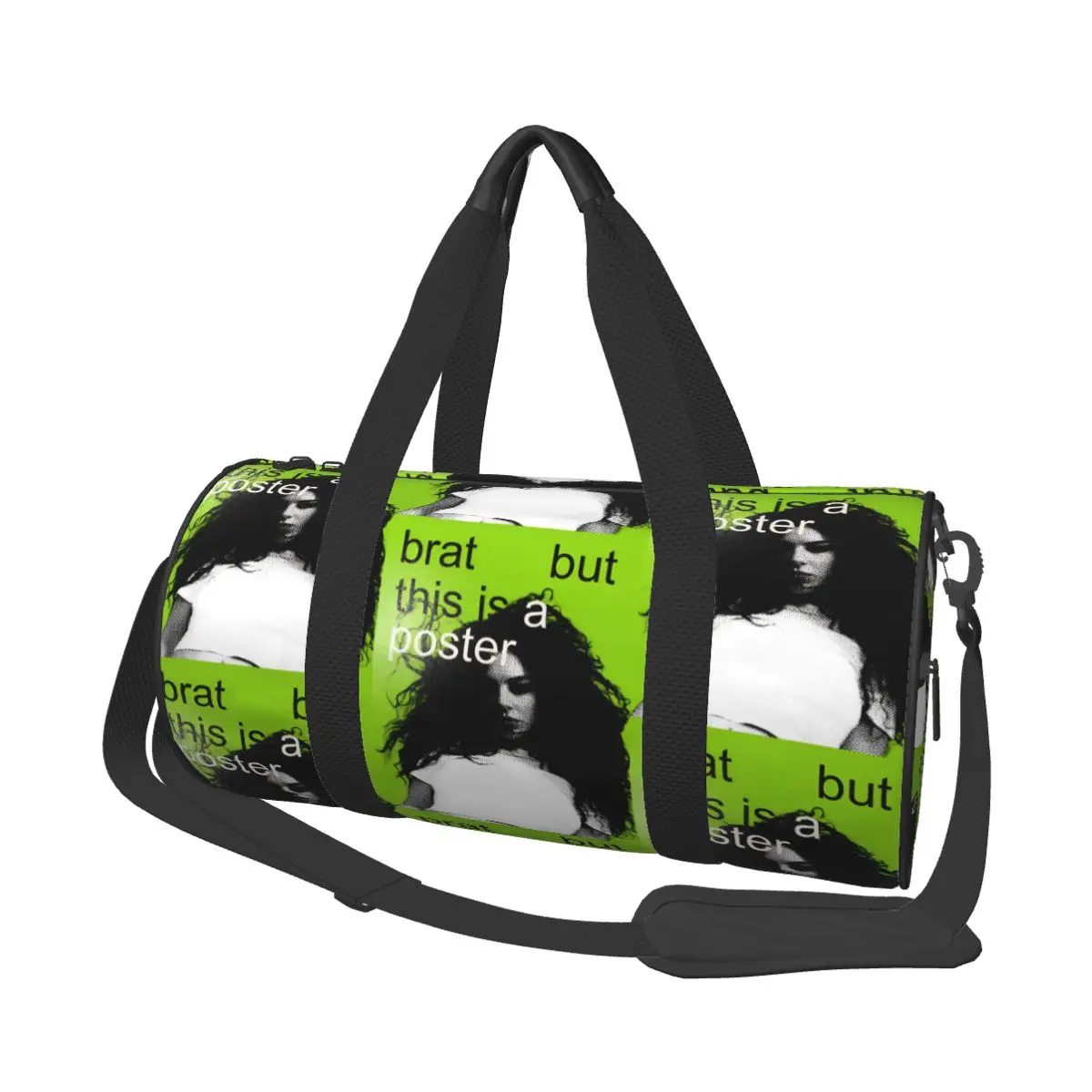 

Charli XCX Brat Album Poster Gym Bag Портативные спортивные сумки Большая вместительная дорожная тренировочная сумка Ретро сумка для фитнеса для мужчин и женщин