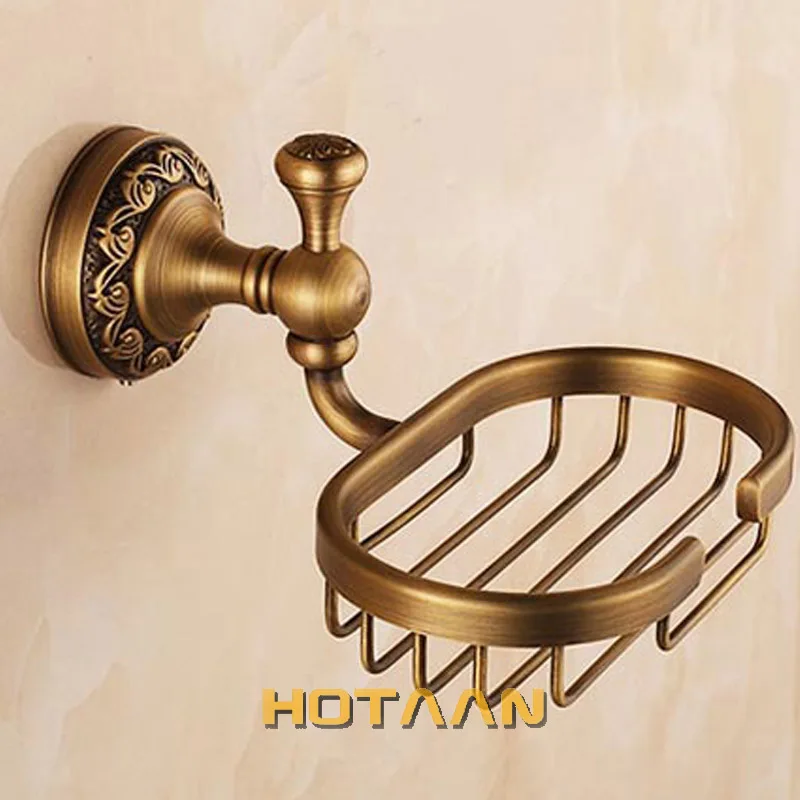 . Fashion antique brass soap holder,Pure copper bathroom soap basket, brass dish,bathroom accessories YT-12690