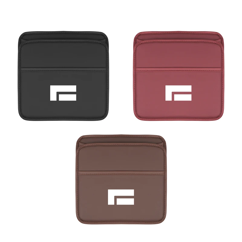 

For BAIC JISHI Polestones 01 ROX 01 Leather Car Seat Storage Bag Multifunctional Interior Hanging Organizer Box Car Accessories