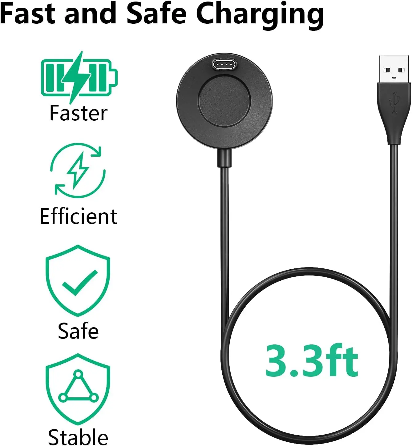 Portable USB Type C Charger for Garmin Fenix5 5X 5S 6 6X 6S PRO Smart Watch Dock Charger USB Charging Cable For Venu Smartwatch