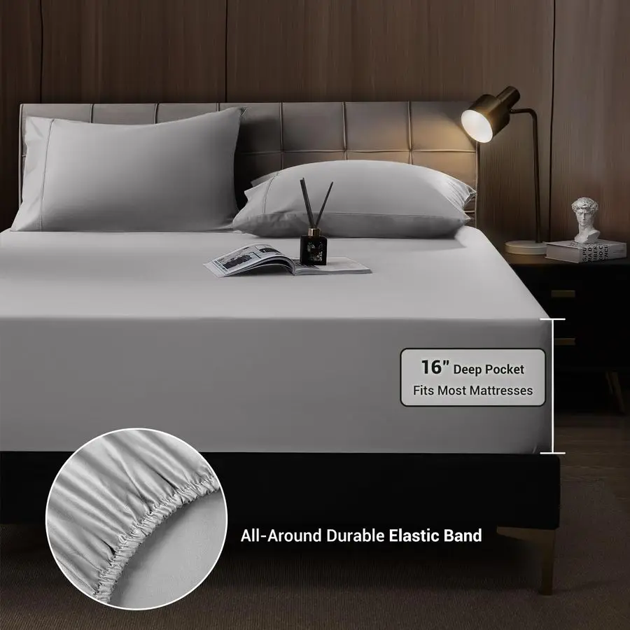 4 Piece Queen Sheet…