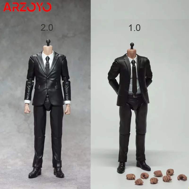 Manipple Studio 1/12 Scale Suit Body Action Figure with Hands Model Fit 1:12 Manipple Studio SHF MAFEX Head Sculpts