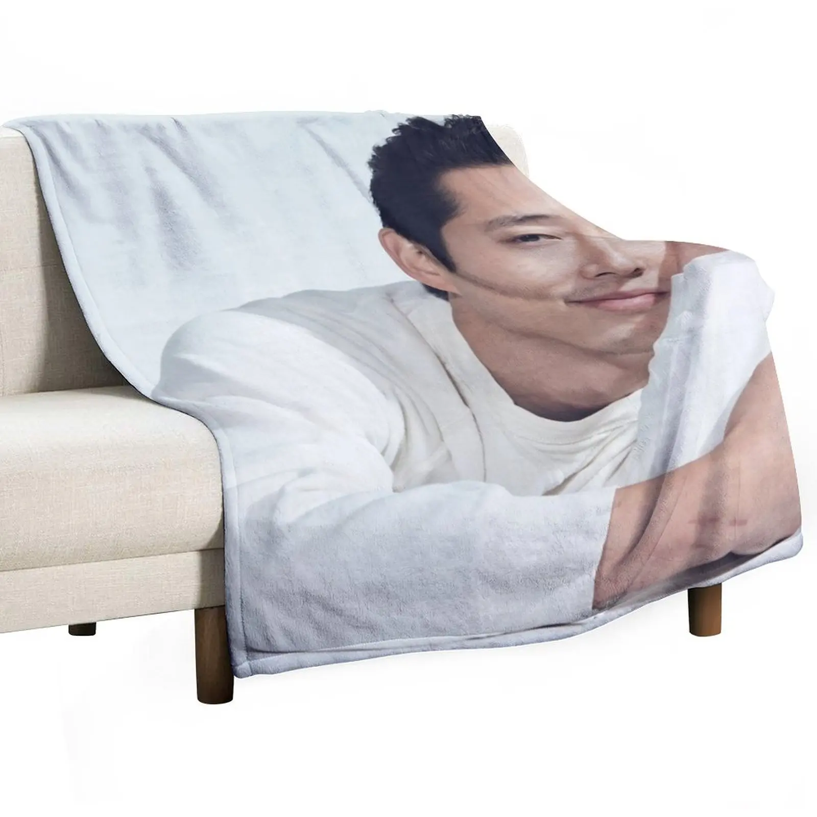 

Steven Yeun Throw Blanket Wrinkle Resistant Lightweight Blanket