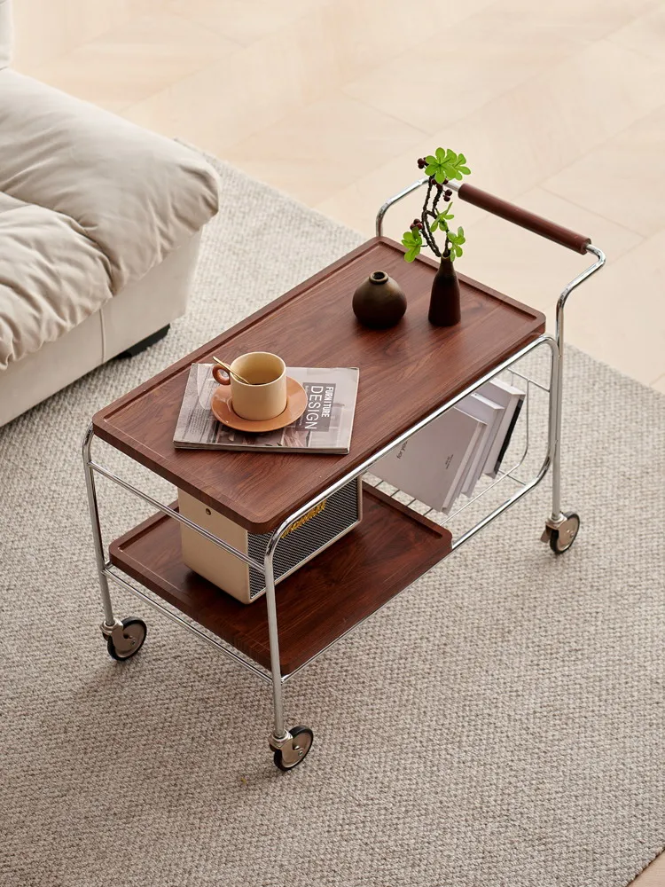 

Простая и съемная чайная тележка, журнальный столик из массива дерева, угловой диван, несколько боковых шкафов для гостиной, столовой, стойки для автомобиля