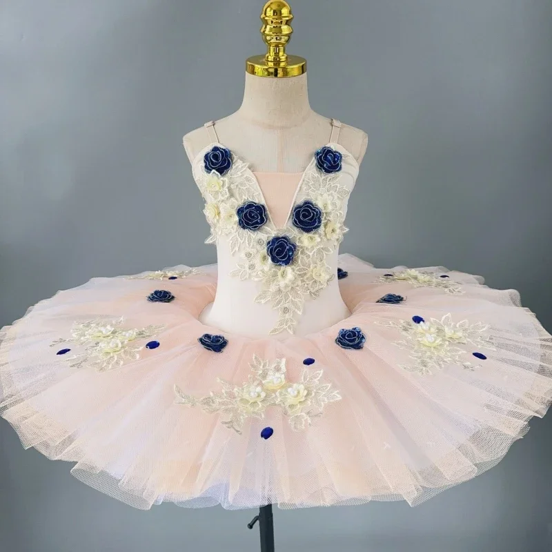 

Детская профессиональная балетная юбка для девочек «Лебединое озеро», детское балетное платье цвета радуги, танцевальные костюмы для выступлений