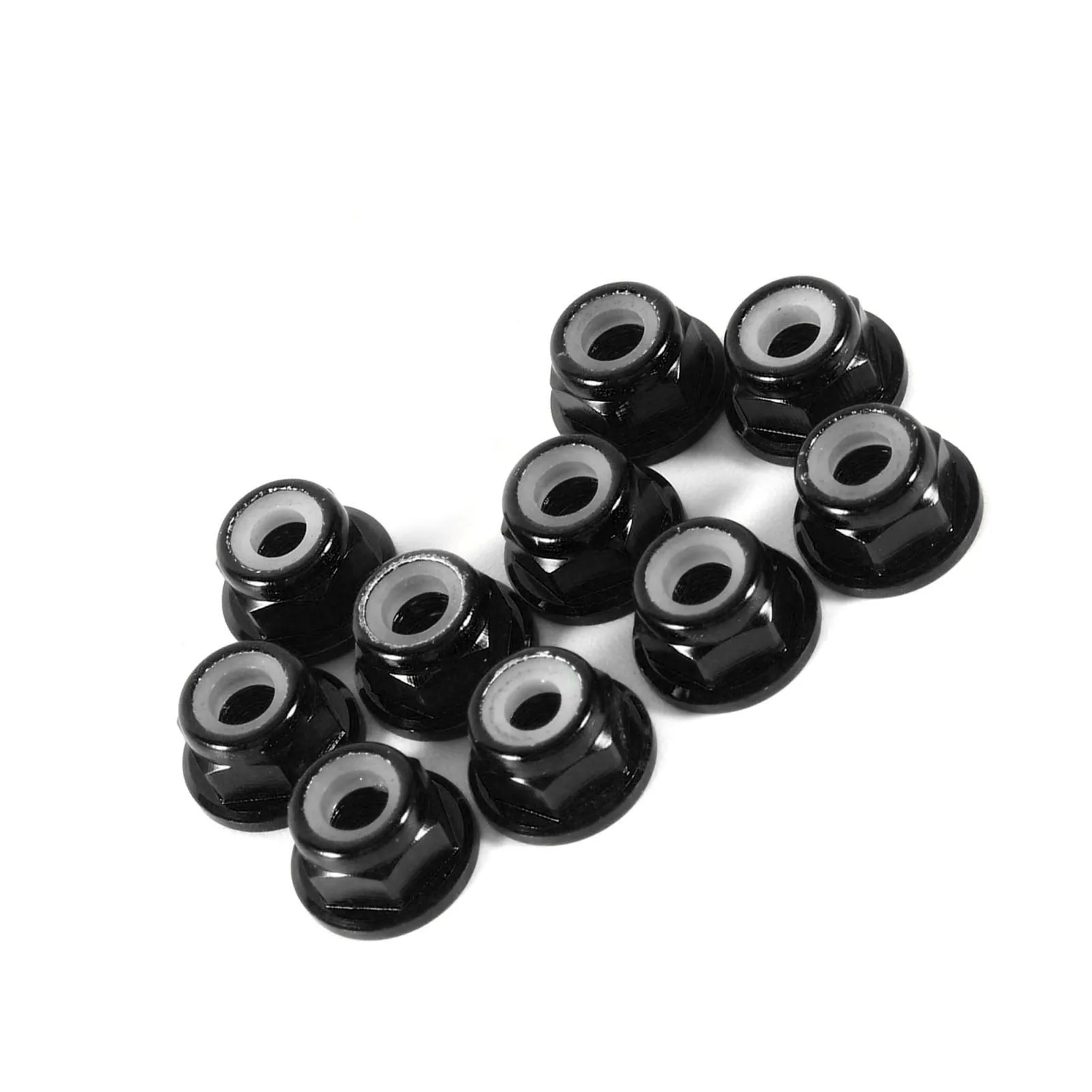 Aluminum Flanged Nylon Lock Anodize M4 Nylon Insert SelfLock Nuts Hex Lock Nut Aluminum Alloy set Self Locking Metal Nuts
