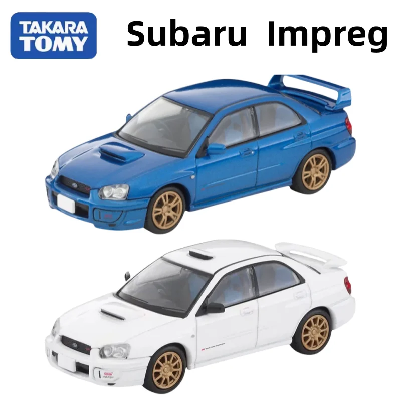 TOMYTEC TLV Subaru N336a Impreg WRX STI N337a modelos de carros em liga fundida, decoração de quarto de meninos, enfeites colecionáveis para adultos.