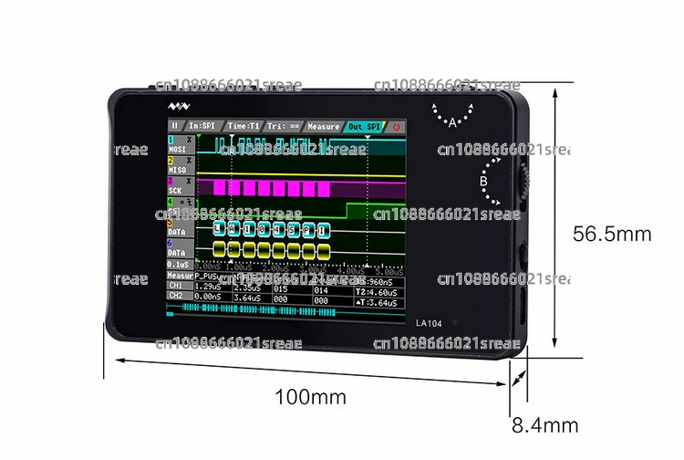 محلل المنطق LA104 بروتوكول الحافلة بأربع قنوات مفتوح المصدر 100 ميجا هرتز أخذ العينات #2