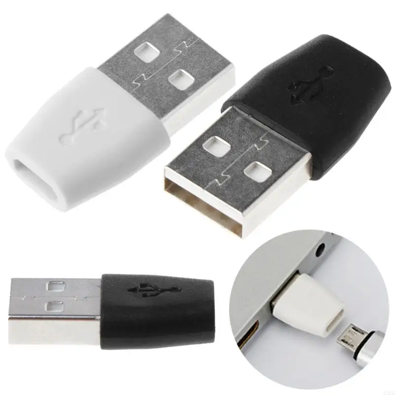 A52B Micro USB to USB 2.0 Adapter for Micro USB Fan / LED Light USB Card Reader