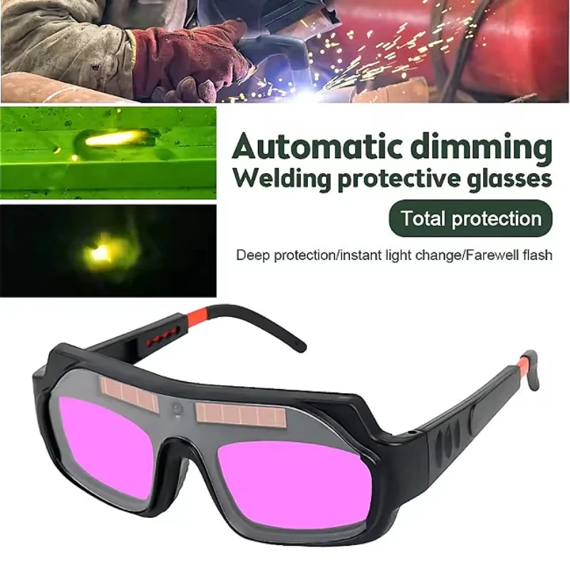 

Automatic Dimming Electric Welding Glasses Welder Burning Goggles Eye Mask To Protect Eye Glasses Against Strong Light