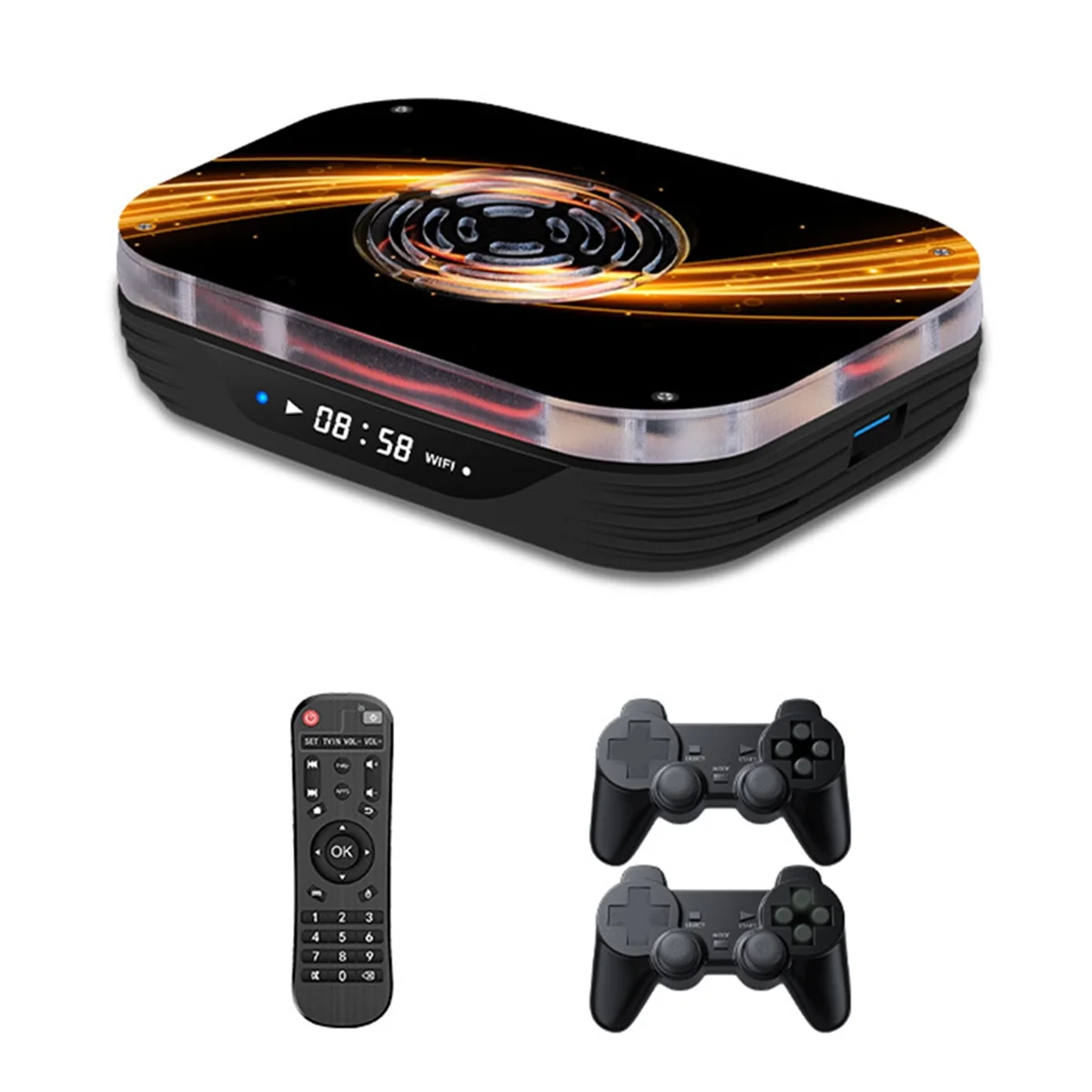 

N84R X4 Plus Retro Video Game Console Super Console 7000+Game for 60+ Emulators Arcade HD TV Box Video Game Player Wifi(EU)