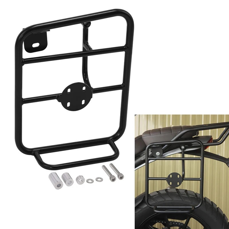 Motorcycle Black Left Side Luggage Rack Bracket Fit For Triumph Speed 400 Scrambler 400X 2024