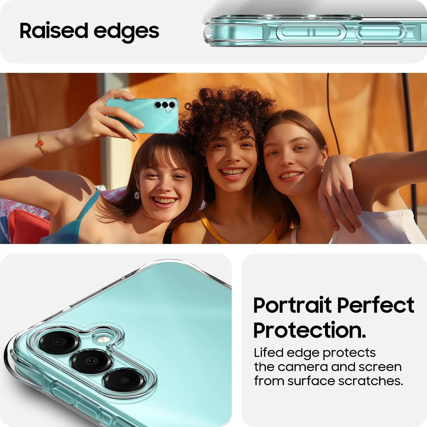 Clear Case For Samsung Galaxy A56 A36 A26 A06 Air-Bag Shockproof Silicone Case For Samsung A16 4G 5G Back Cover