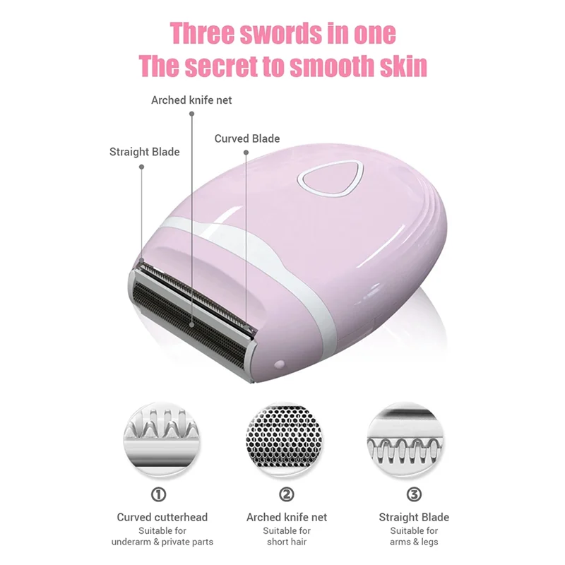 

A74G-Multi-Area Electric Shaver For Women, Painless Epilator For Armpit, Bikini, And Whole Body Hair Removal