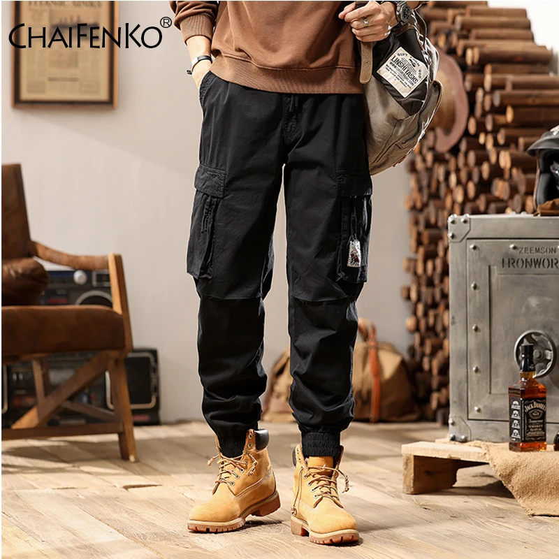 

New Solid Casual Me Jogger Pants Autumn Winter Street Hiking Comfort Sweat Pants Outdoor Fashion Multiple Pockets Cargo Pants