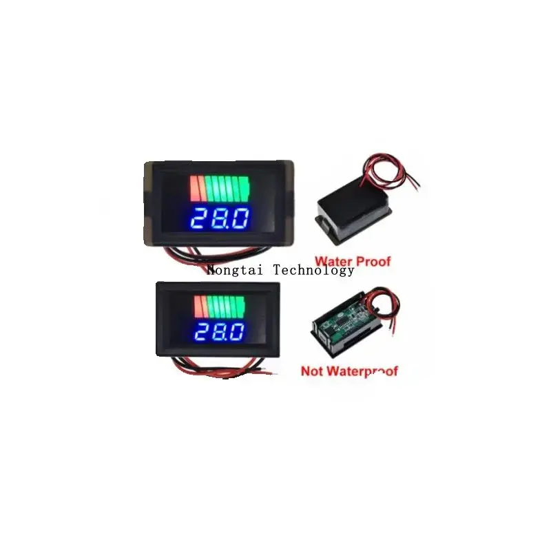 12V-72V 84V car electric car battery battery power voltmeter waterproof display DC digital display lithium battery on-board