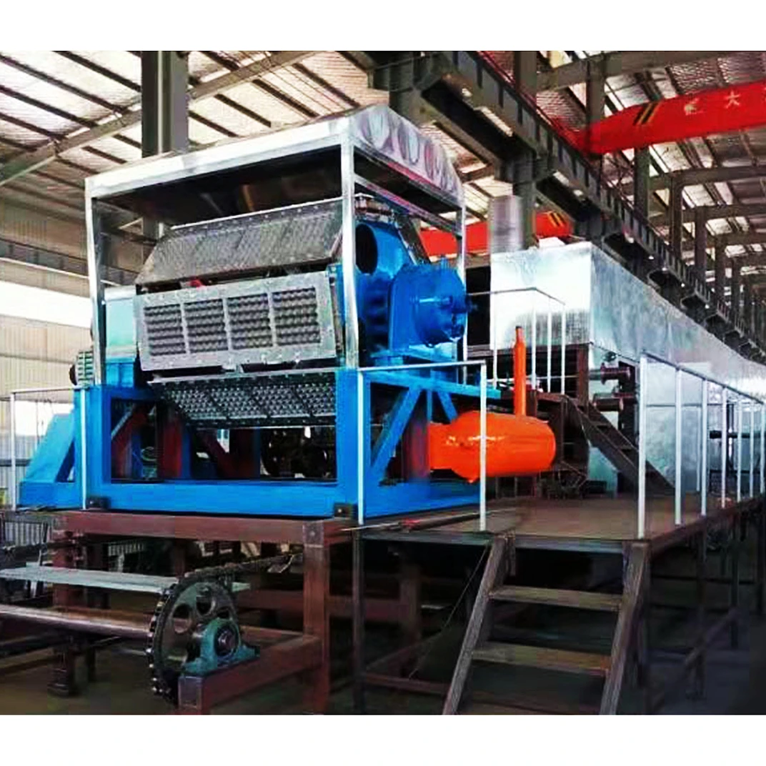 Automatic Egg Tray Production Line Paper Pulp Tray Machine Carton Maker For Mass Egg Packing In Farm And Factory Use