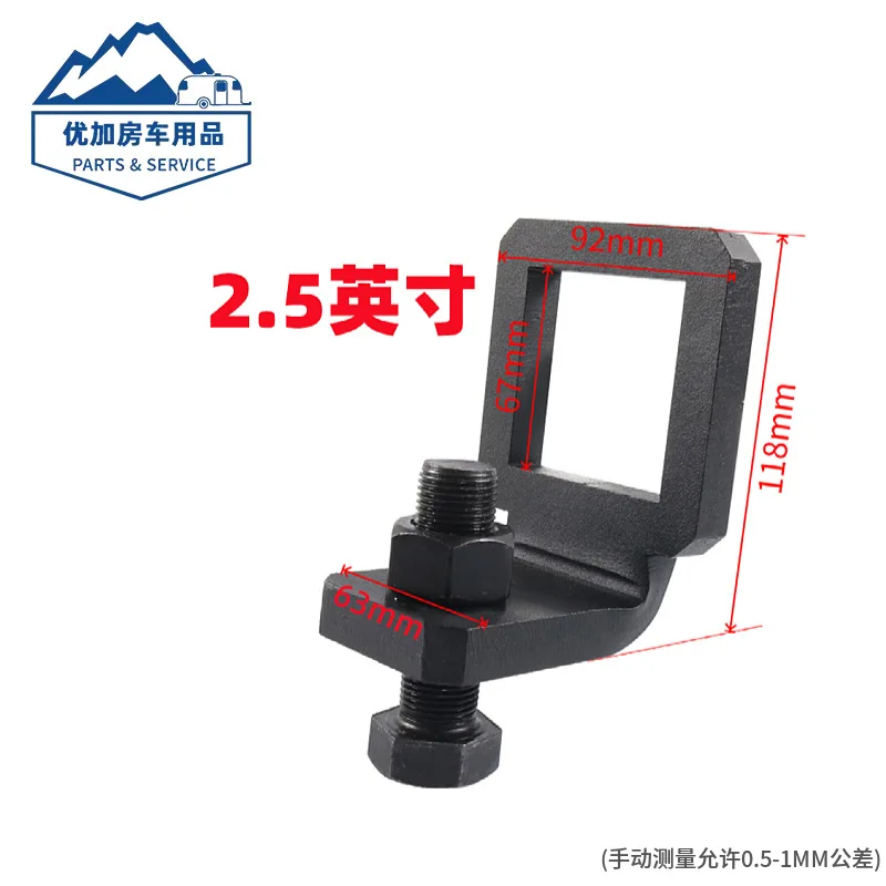 Heavy Duty Steel Trailer Hitch Anti Rattle Clamp Stabilizer Fastener for 2 Inch and 2.5 Receiver RV Towing Noise Reduction