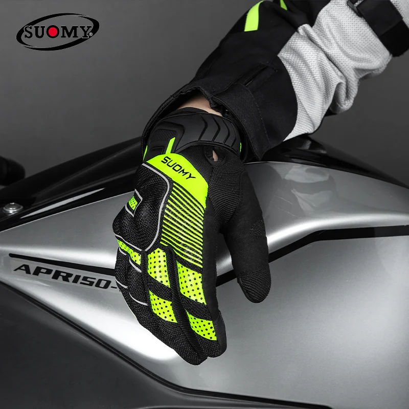 Suomy Motorcycle Riding Gloves Cushioning Rebound Shell Men's And Women's Motocross  Racing Bicycle Breathable Protection Summer