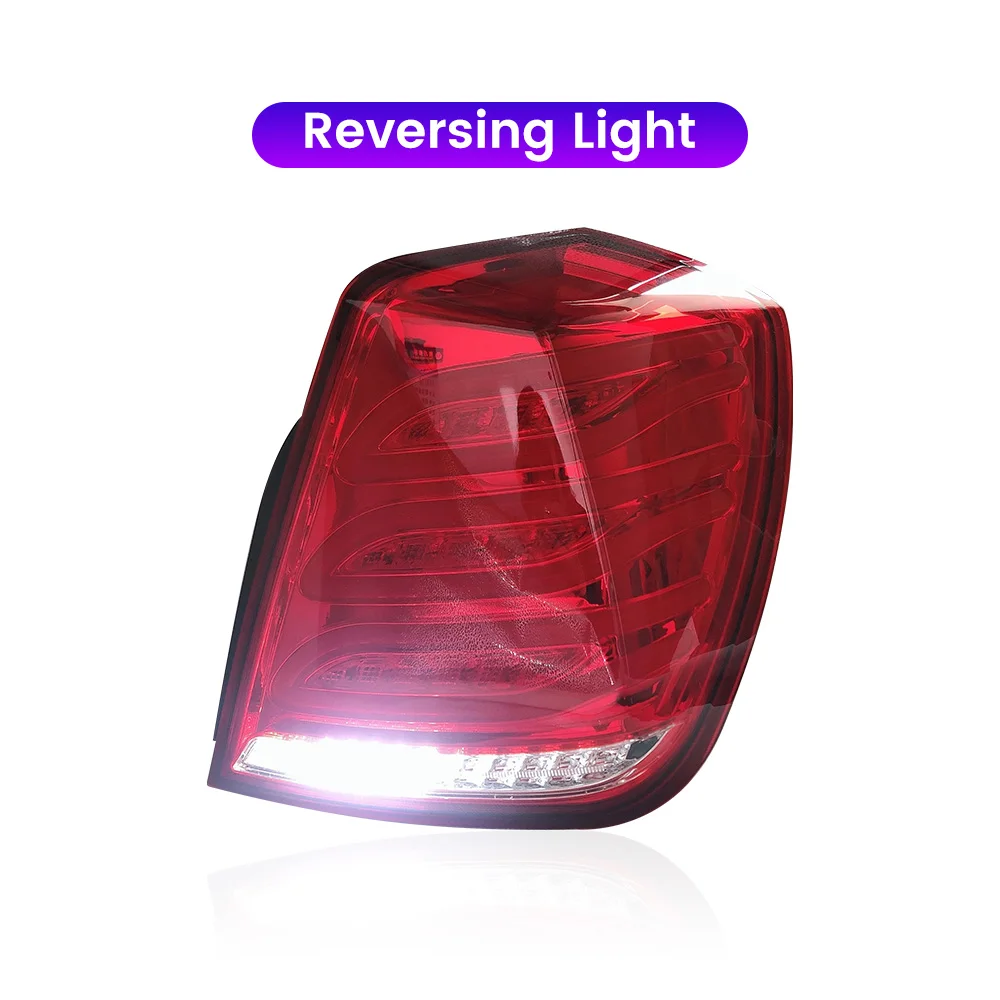 Pair of Car Tail Light Assembly For Buick Lacetti 2004-2005 LED DRL Running Light Brake Flowing Water Flicker Tail Lamps