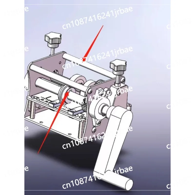 Mini hand-cranked edge banding with edge banding strip slitter, dust-free cutting, divided into two without burrs