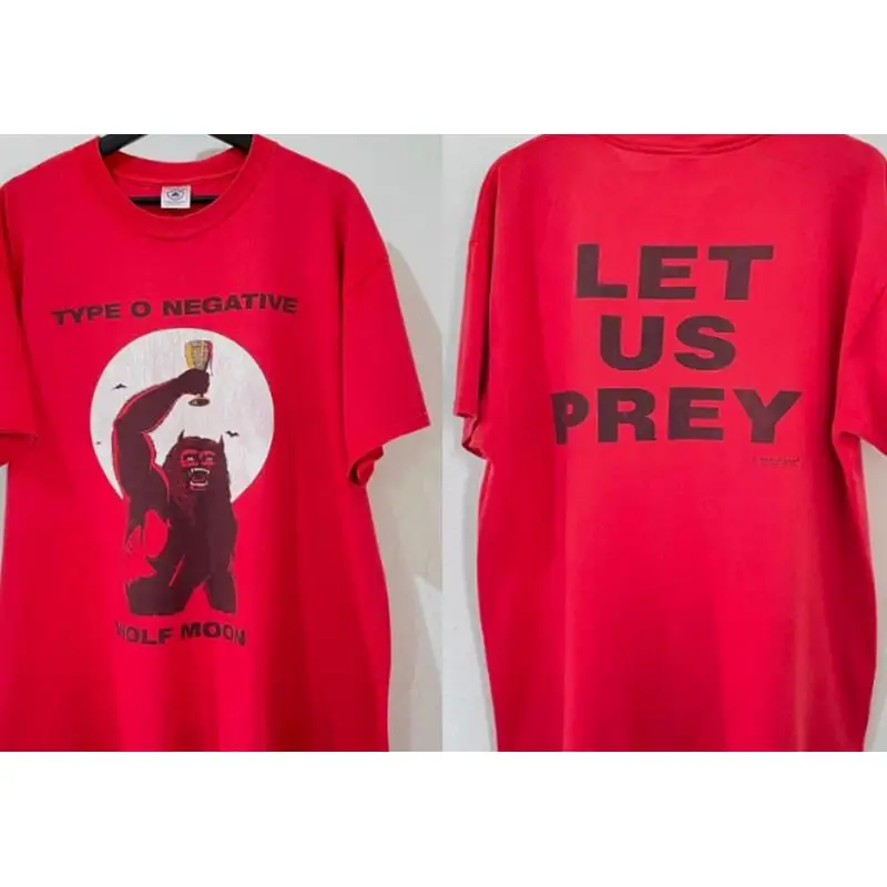 

Красная футболка Type O Negative Wolf Moon 100_ хлопок S 5Xl