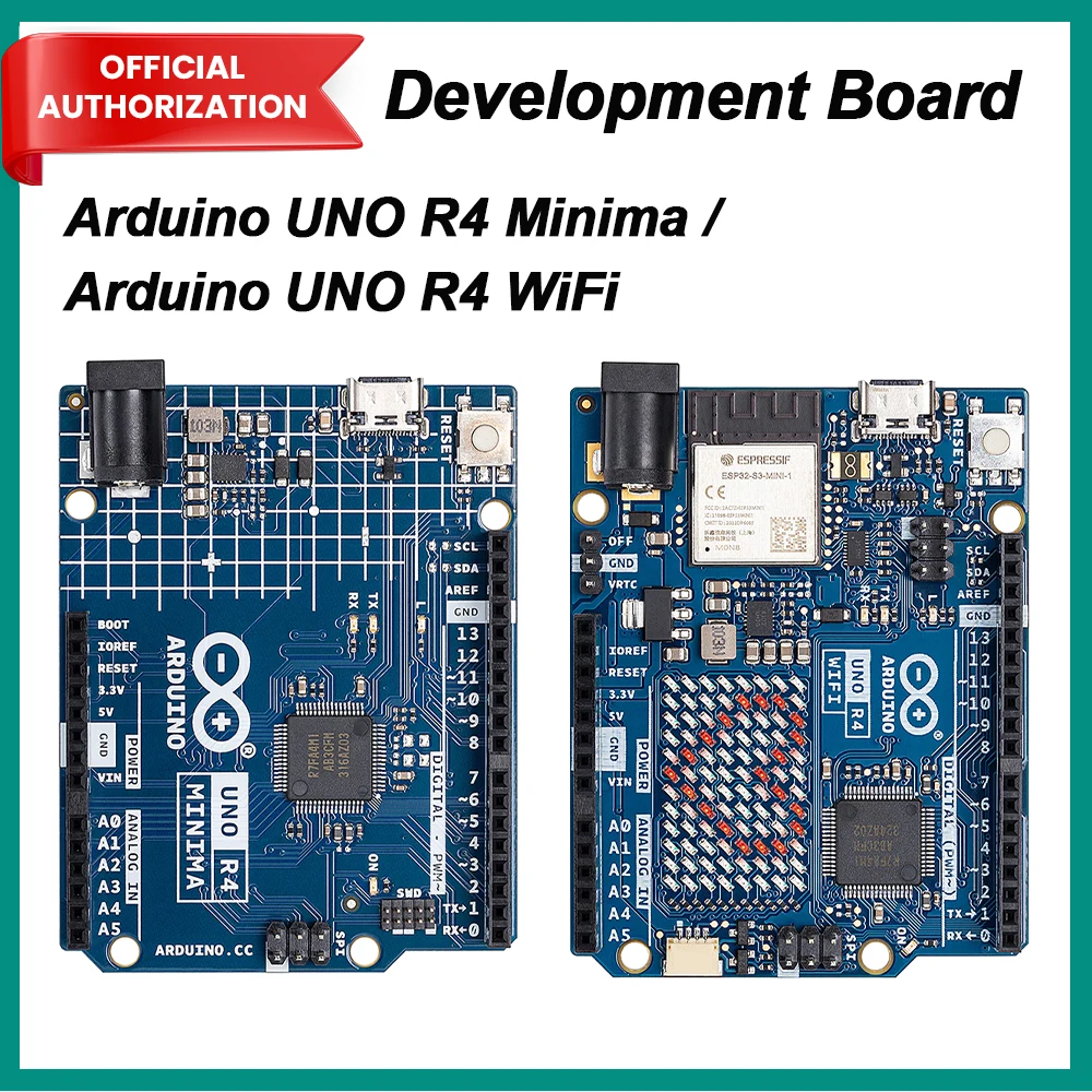 Original Arduino UNO R4 WiFi/Arduino UNO R4 WiFi Arduino Controller Development Board Programming Learning Board with USB Cable