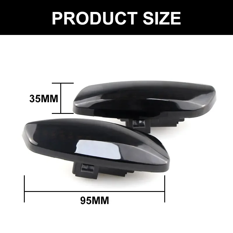 2PCS For Peugeot 3008 5008 09-16 Dynamic Flowing LED Side Mirror Under Puddle Turn Signal Light For Peugeot 207 06-15 308 07-15