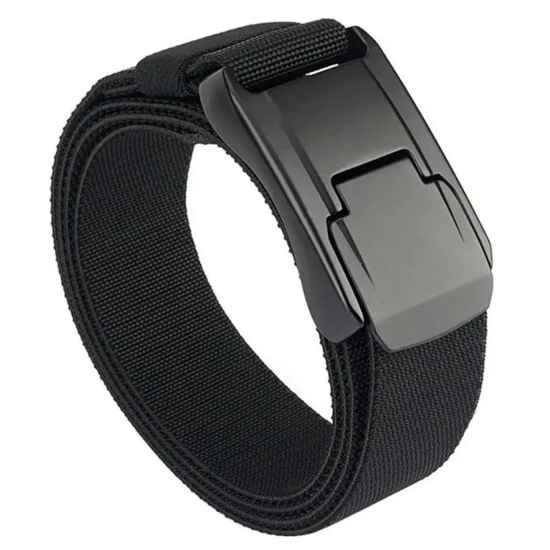 2026 New Stretch Belt For Men and Women Hard Quick Release Buckle Strong Real Nylon Unisex Elastic Belt Overalls Work Belt