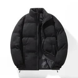 Parkas Padding Male Padded Coats Zipper Men's Down Jacket Short Korean Style Clothing Winter 2024 Youthful Clothes Reviews Many