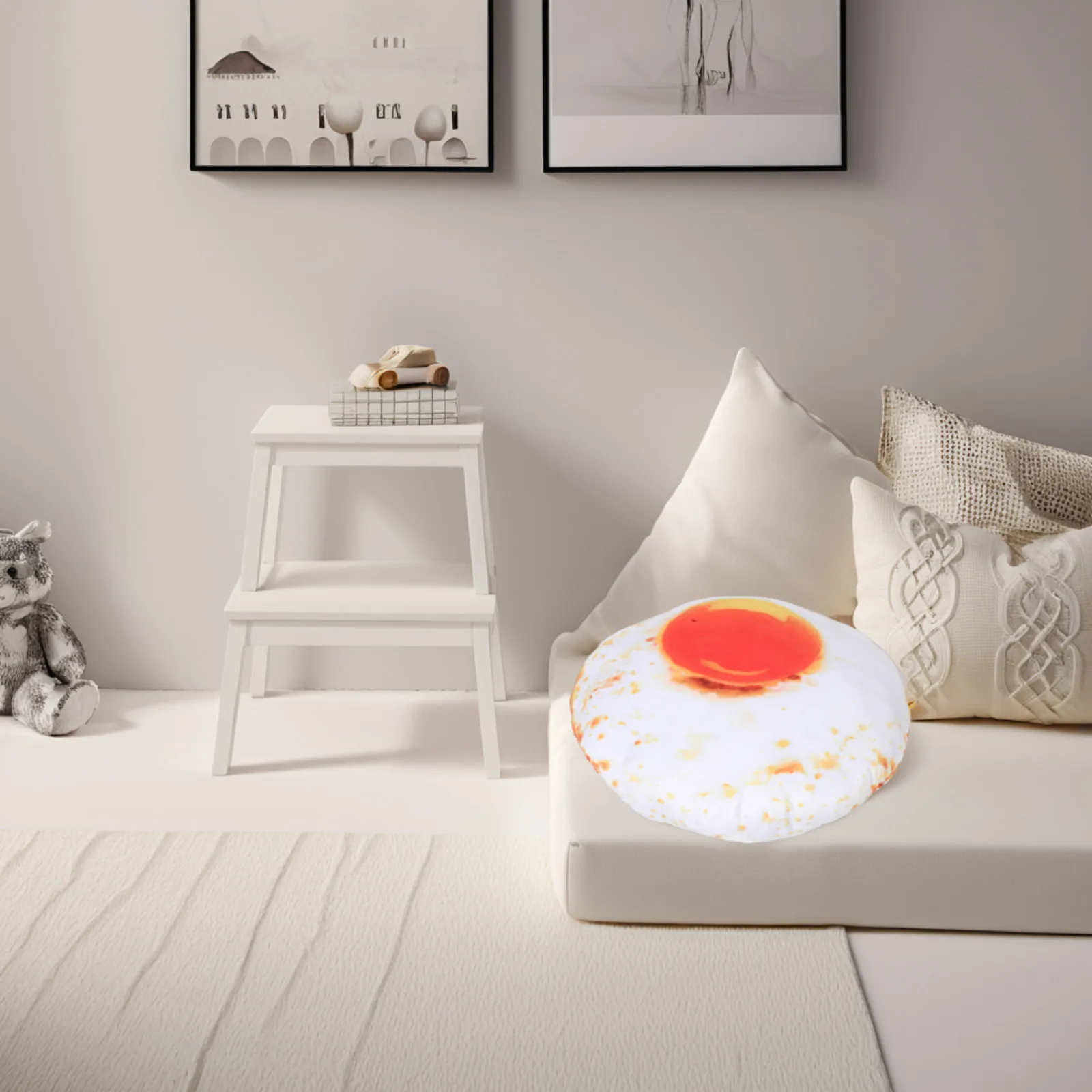 

Simulated Fried Pillow Food Realistic Food Decorative Cushion Soft Novelty Home Decor Pillows Fake Displays