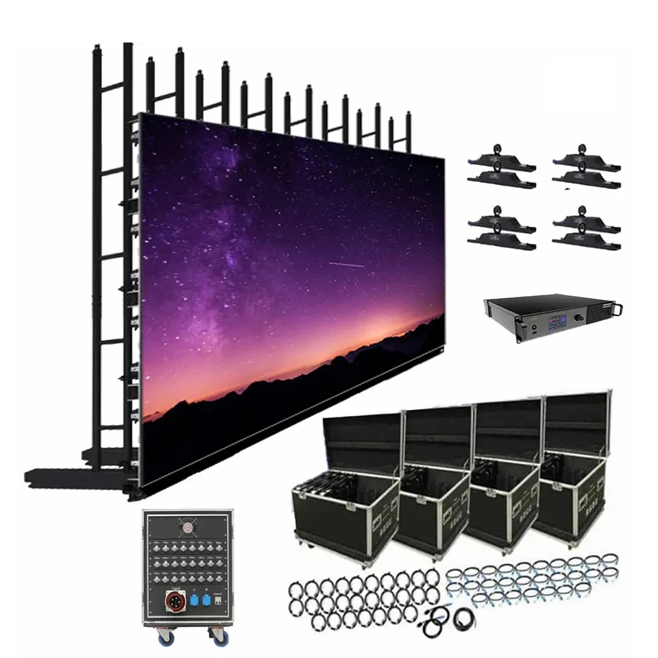 Stage Rental Indoor Ledwall P3.91 3.91Mm 4.81mm indoor Video Wall truss Led Screen rental led display