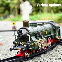 Add Water and Spray Smoke Train Model Steam Locomotive Alloy Head Small Train Electric Toy Set with Multiple Choices