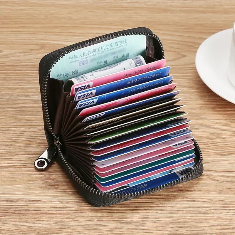 

Anti-degaussing high-end card clip, ultra-thin anti-theft brush, ID card bag, large-capacity female card holder.