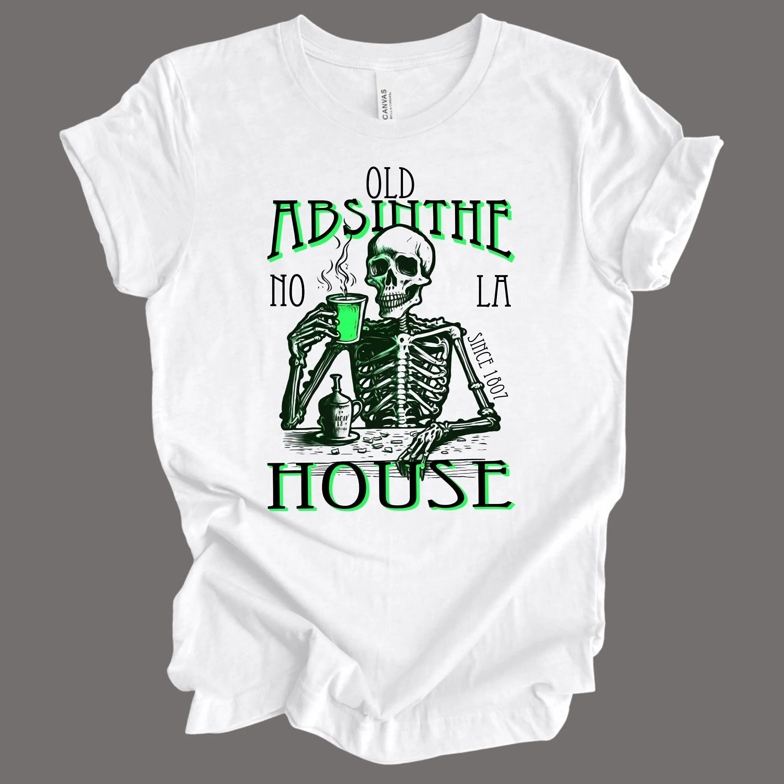 Old Absinthe House T Shirt New Orleans Louisiana Souvenir For Him Or Her Bourbon Street Drinking Night Out