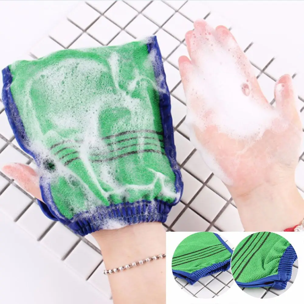 Random Color Rub Face Bathroom Products Dead Skin Removal Bath Glove Shower Spa Exfoliator Scrub Mitt