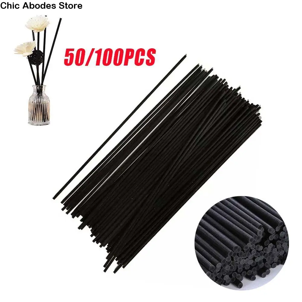 

Black Rattan Diffuser Sticks Replacement Fiber Essential Oil 20cm 3mm