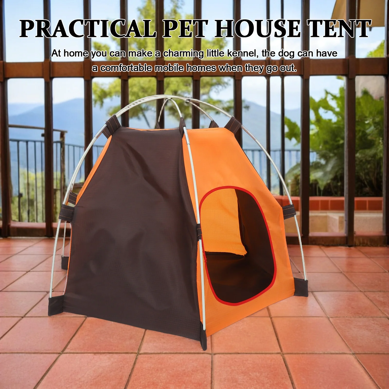 Waterproof Oxford Pet Tent Foldable Dog House For Small Medium Pets Portable Outdoor Indoor Kennel Easy Assembly Flea Proof