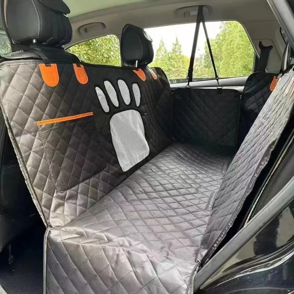 Waterproof Car Pet Mat Visual Mesh Window Wear-Resistant Dog Seat Cover Non-slip Travel Pet Car Hammock for Cats and Dogs