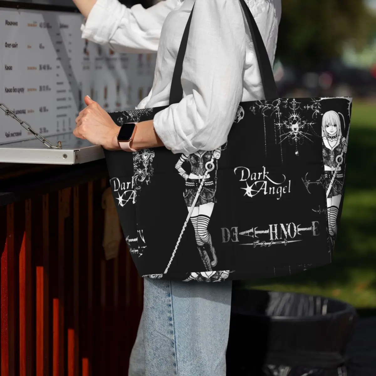 Misa Amane Death Note Anime Beach Tote Bag Sport Gym Yoga Duffle Large Tote Bag Women Travel Bag Fitness bag
