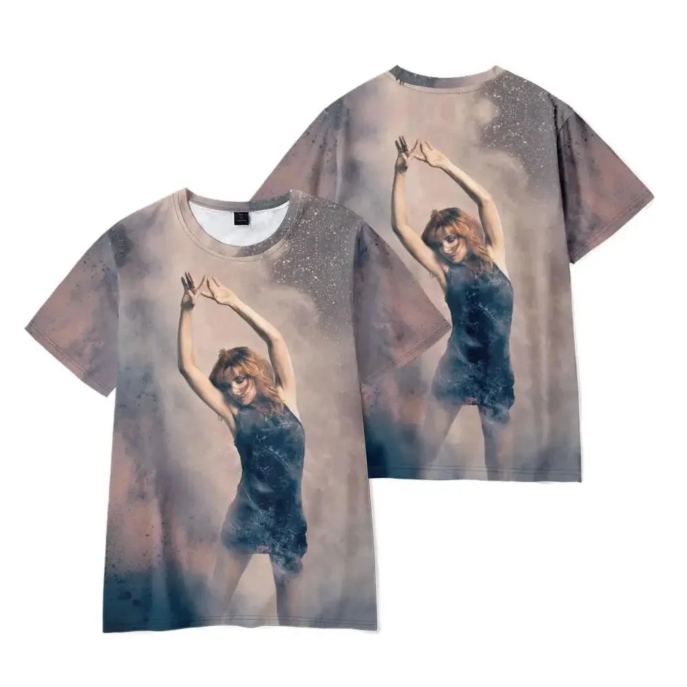 Fashion Singer Mylene Farmer T Shirts 3D Print Men Woman Casual Short Sleeve T-Shirt Oversized Harajuku Kids Tops Tees Clothing