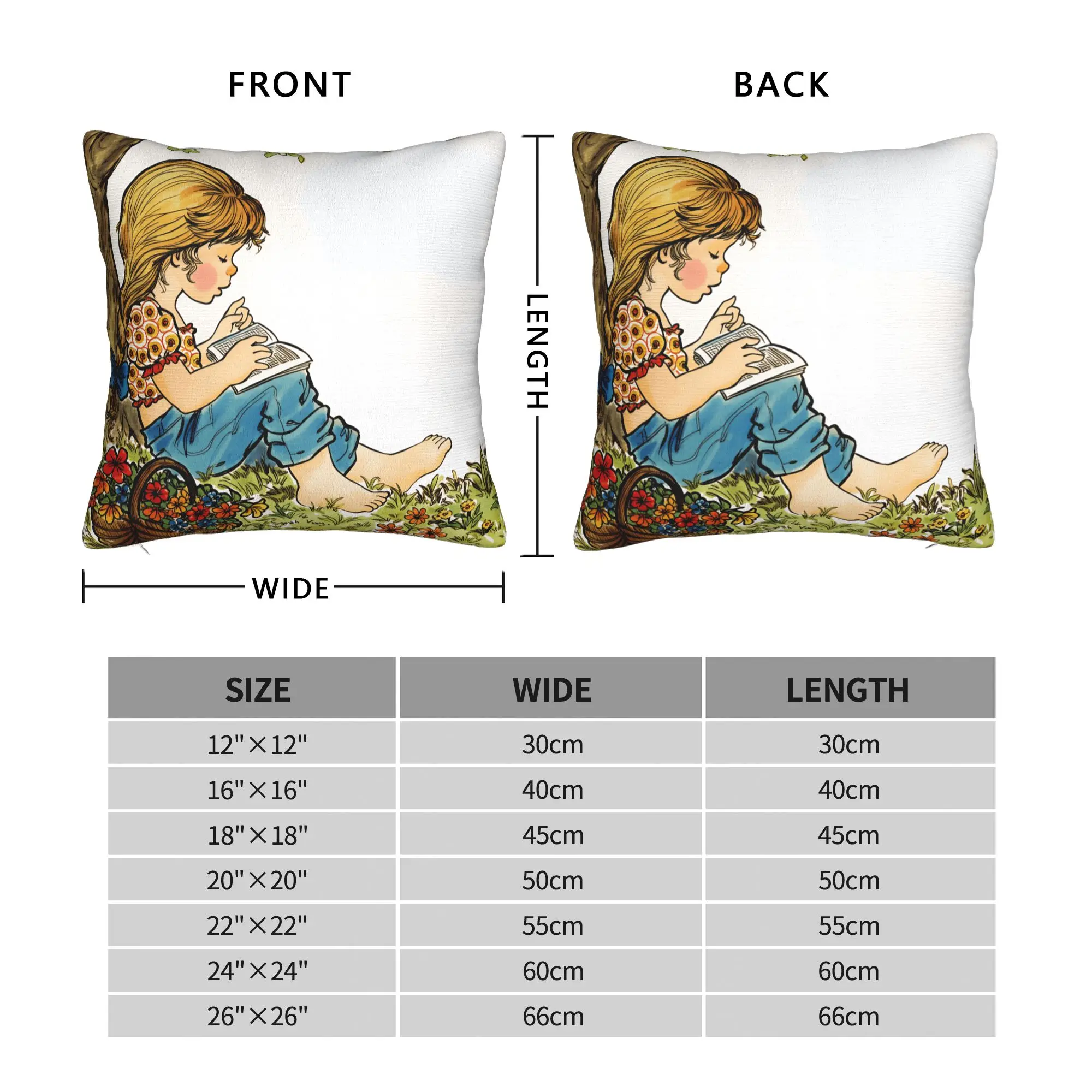 Art Sarah Kay Swing Girl Pillow Cover  Comfy Cushion Cover Funny Pillow Case For Office Car Home Decor