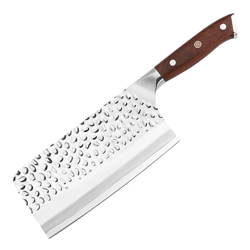 

7.3 Inch Chopper Knife Welding Damascus Steel Blade Wood Handle Sharp Slicing Cleaver Kitchen Knife Meat And Poultry Tools