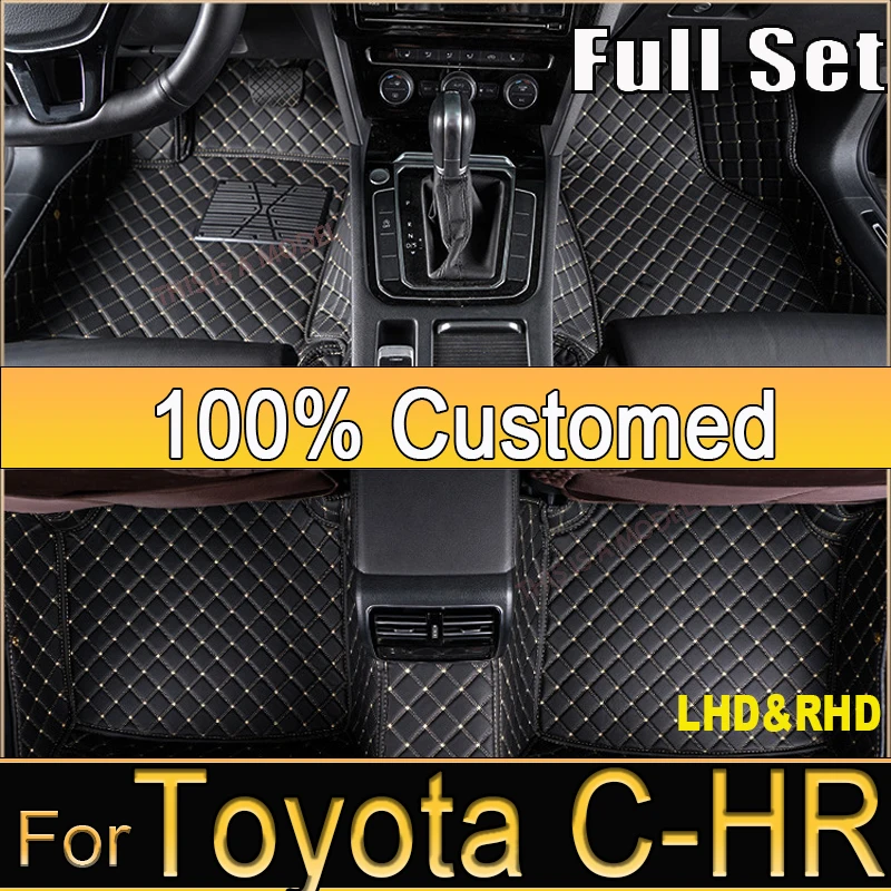 

Кожаные автомобильные коврики для Toyota C-HR CHR 2016 2017 2018 2019 2020, коврики, накладки, аксессуары для интерьера